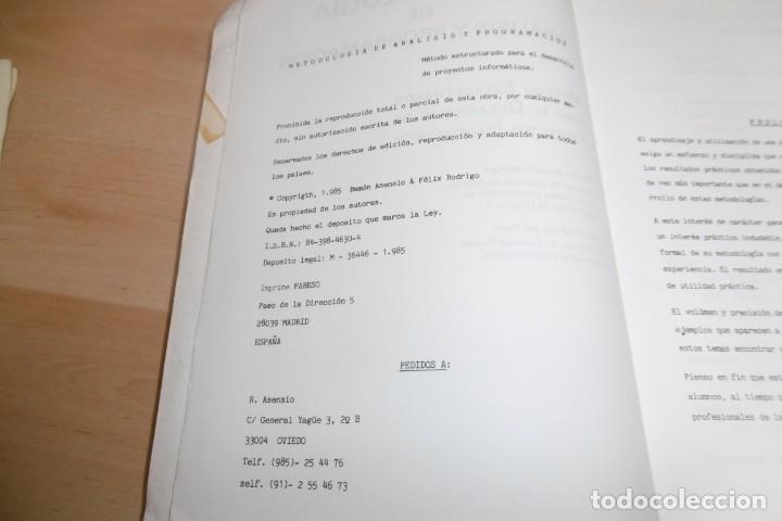 Libros de segunda mano: Libro Metodologia de Analisis y programaci&oacute;n de 1985 - Foto 4