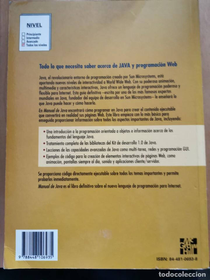 Libros de segunda mano: MANUAL DE JAVA. NAUGHTON, PATRICK - Foto 2
