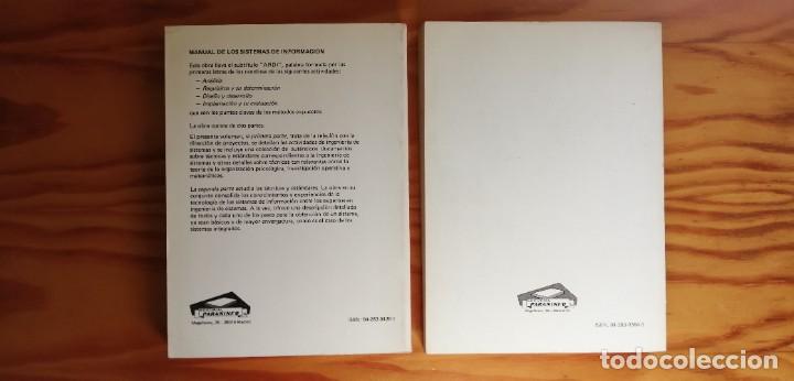 Libros de segunda mano: MANUAL DE LOS SISTEMAS DE INFORMACI&Oacute;N, PARTES 1 Y 2 - Foto 3