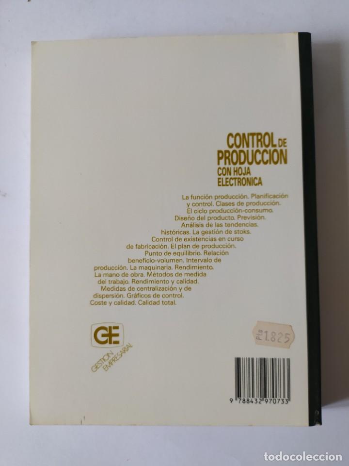 Libros de segunda mano: CONTROL DE PRODUCCION CON HOJA ELECTRONICA, CEAC. 1992 - Foto 4