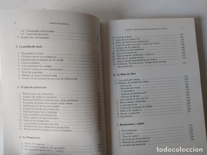 Libros de segunda mano: CONTROL DE PRODUCCION CON HOJA ELECTRONICA, CEAC. 1992 - Foto 7