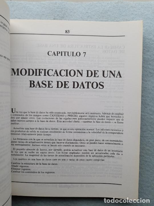 Libros de segunda mano: Introducci&oacute;n a las bases de datos con dBase III Plus. Robert A. Byers. - Foto 6