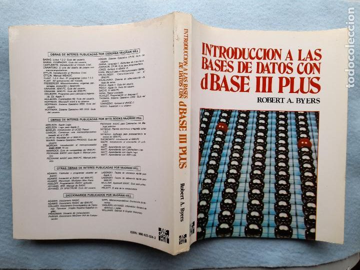 Libros de segunda mano: Introducci&oacute;n a las bases de datos con dBase III Plus. Robert A. Byers. - Foto 7