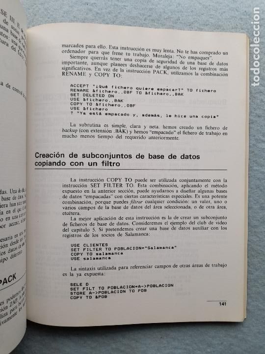 Libros de segunda mano: Programaci&oacute;n Avanzada en dBase III. Joseph-David Carrabis. - Foto 3