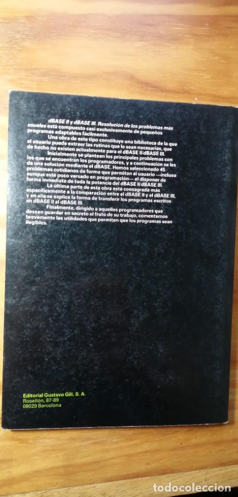 Libros de segunda mano: DBASE II Y DBASE III &ndash; RESOLUCI&Oacute;N DE LOS PROBLEMAS M&Aacute;S USUALES - Foto 3