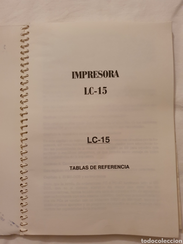 Libros de segunda mano: Manual usuario impresora STAR LC-15 - Foto 3