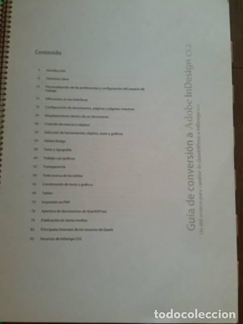 Libros de segunda mano: InDesign. Gu&iacute;a de conversi&oacute;n a Adobe InDesign CS2. Escola de Formaci&oacute; Professional Antoni Alguer&oacute;. - Foto 2