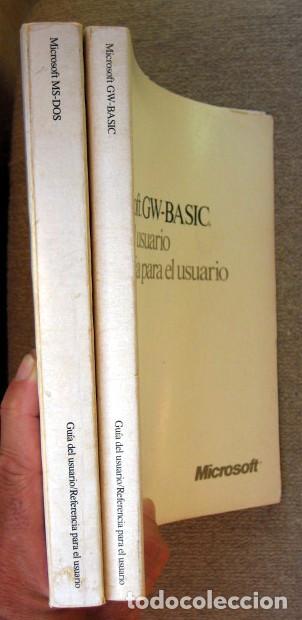 Libros de segunda mano: Microsoft MS-DOS y GW-BASIC. Gu&iacute;a del usuario Referencia para el usuario. 2 tomos - Foto 2