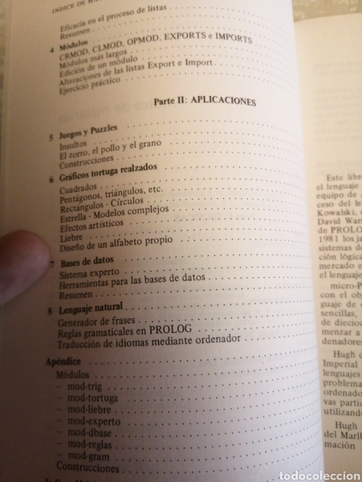 Libros de segunda mano: Programaci&oacute;n en Micro Prolog - Foto 5
