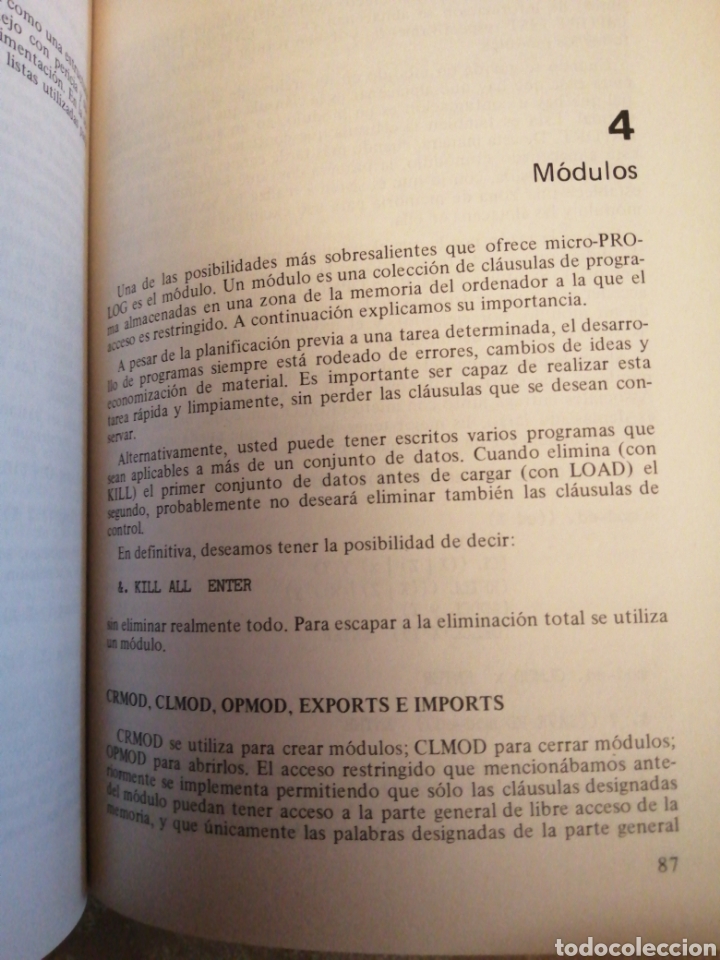 Libros de segunda mano: Programaci&oacute;n en Micro Prolog - Foto 8
