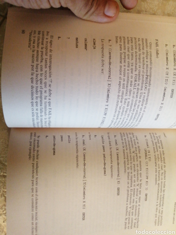 Libros de segunda mano: Programaci&oacute;n en Micro Prolog - Foto 9
