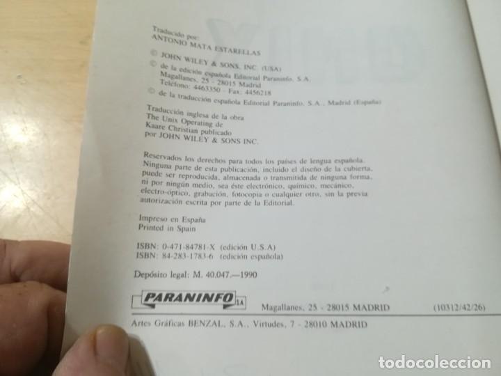 Libros de segunda mano: UNIX / KAARE CHRISTIAN / PARANINGO / AK45 - Foto 6