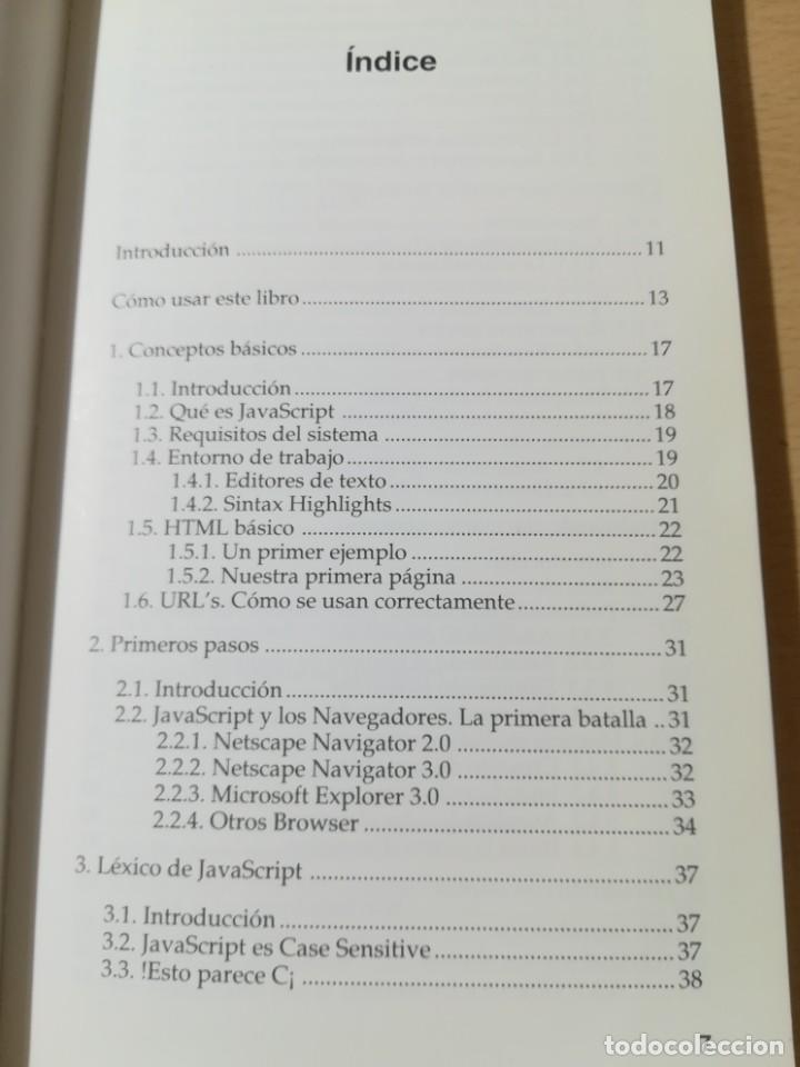 Libros de segunda mano: PROGRAMACI&Oacute;N EN JAVA SCRIPT / OSCAR GONZALEZ MORENO / ANAYA / AK45 - Foto 7