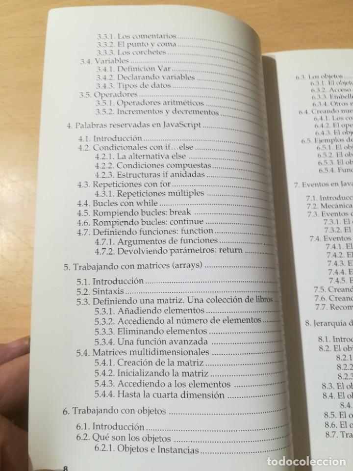 Libros de segunda mano: PROGRAMACI&Oacute;N EN JAVA SCRIPT / OSCAR GONZALEZ MORENO / ANAYA / AK45 - Foto 8