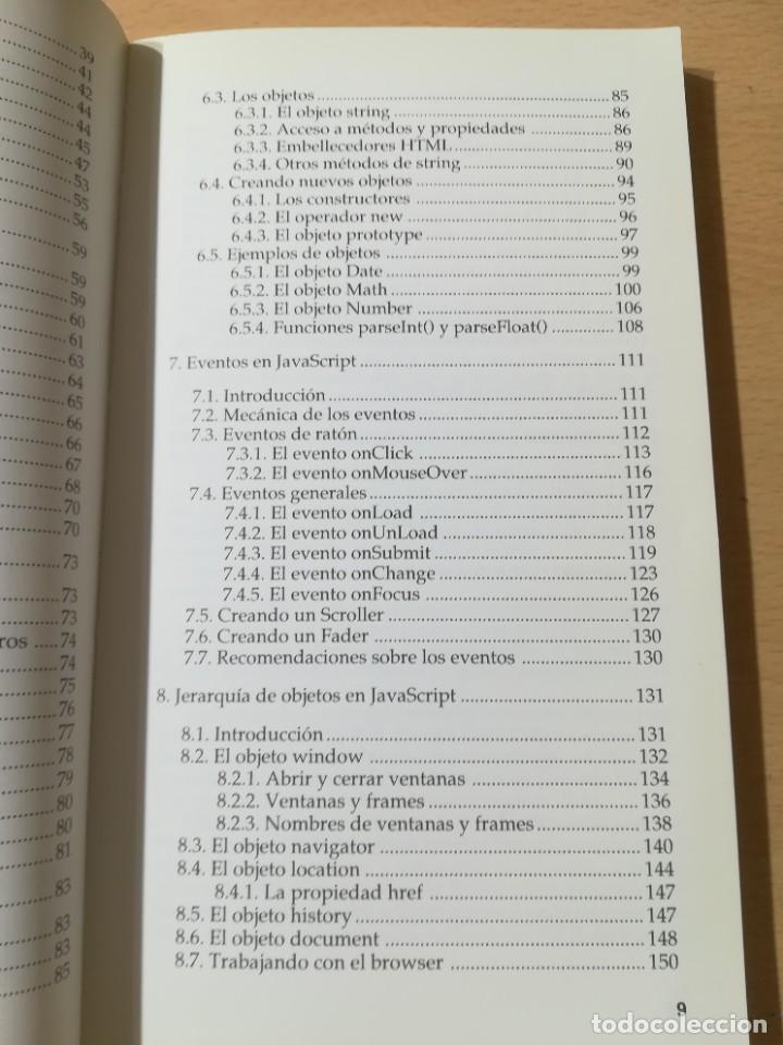 Libros de segunda mano: PROGRAMACI&Oacute;N EN JAVA SCRIPT / OSCAR GONZALEZ MORENO / ANAYA / AK45 - Foto 9