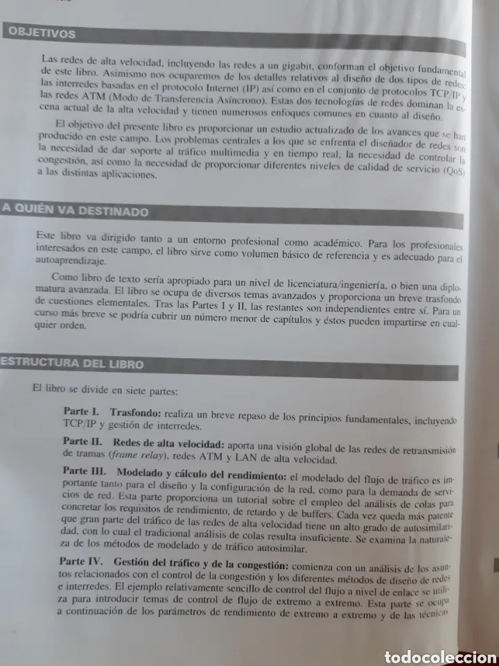Libros de segunda mano: REDES E INTERNET DE ALTA VELOCIDAD - WILLIAM STALLINGS - PRENTICE HALL - 2003 - Foto 18