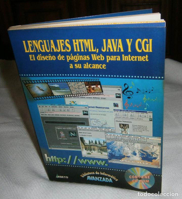 Libros de segunda mano: Lenguajes HTML,JAVAy CGI dise&ntilde;o de paginas web para internet a&ntilde;o 1996 - Foto 1
