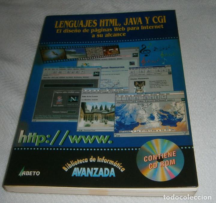 Libros de segunda mano: Lenguajes HTML,JAVAy CGI dise&ntilde;o de paginas web para internet a&ntilde;o 1996 - Foto 2
