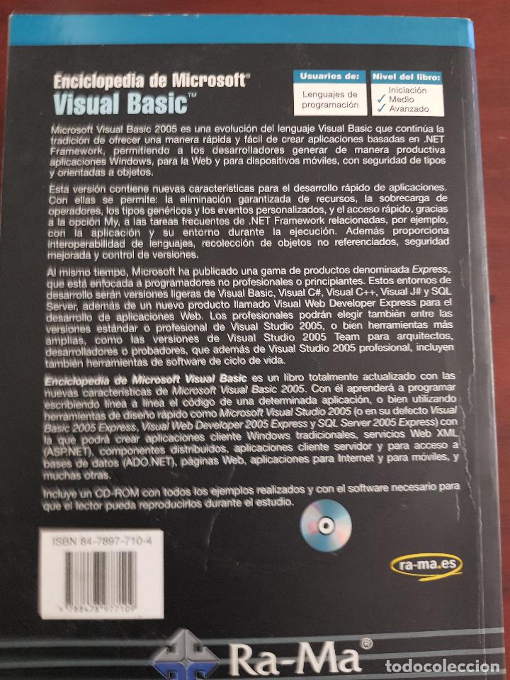 Libros de segunda mano: Enciclopedia de Visual basic (con CD-Rom) - Fco. Javier Ceballos - Foto 5
