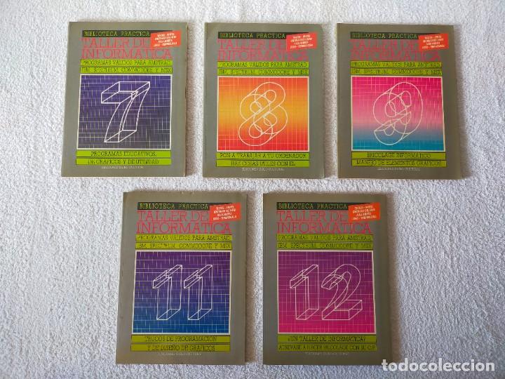 Libros de segunda mano: TALLER DE INFORMATICA. PROGRAMAS PARA AMSTRAD, IBM, SPECTRUM, COMMODORE y MSX - LOTE DE 14 TOMOS. - Foto 3