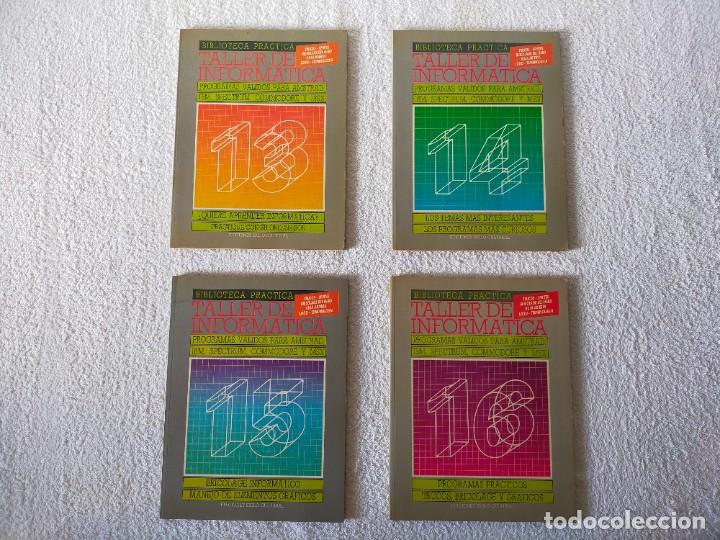 Libros de segunda mano: TALLER DE INFORMATICA. PROGRAMAS PARA AMSTRAD, IBM, SPECTRUM, COMMODORE y MSX - LOTE DE 14 TOMOS. - Foto 4