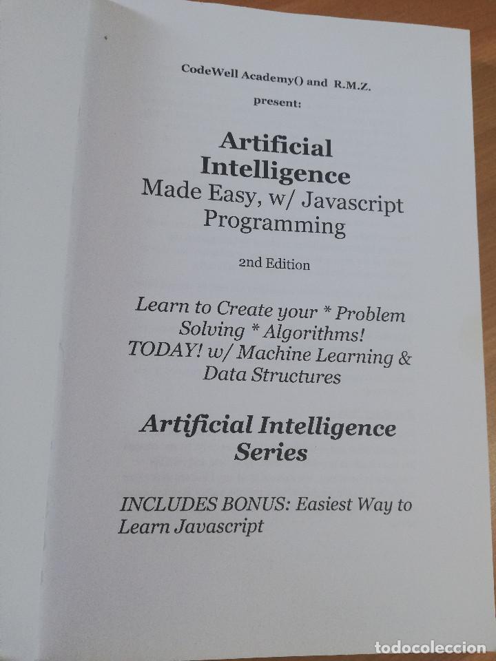 Libros de segunda mano: JAVASCRIPT PROGRAMMING, ARTIFICIAL INTELLIGENCE, MADE EASY (CODEWELL ACADEMY) - Foto 2