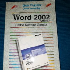 Libros de segunda mano: WORD 2002 OFFICE XP, CARLOS NAVARRO GÓMEZ, GUIA USUARIO, ANAYA MULTIMEDIA. Lote 289761818