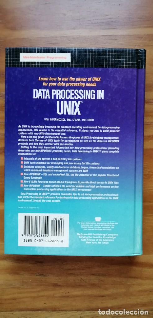 Libros de segunda mano: DATA PROCESSING IN UNIX - Foto 2