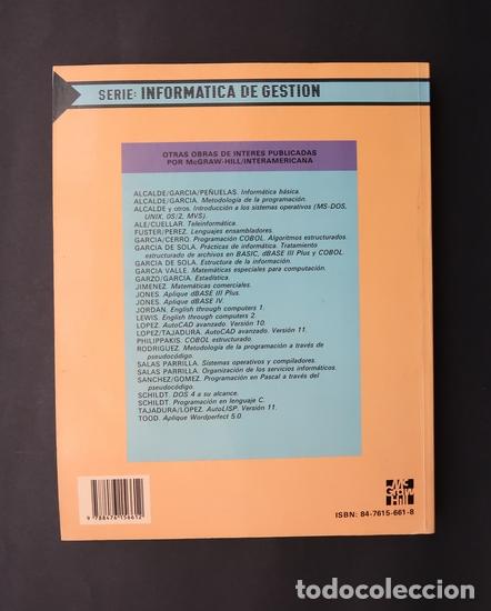 Libros de segunda mano: LIBRO INFORMATICA ARQUITECTURA DE ORDENADORES . ALCALDE ORMAECHEA MCGRAW HILL 1991 - Foto 2