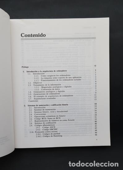Libros de segunda mano: LIBRO INFORMATICA ARQUITECTURA DE ORDENADORES . ALCALDE ORMAECHEA MCGRAW HILL 1991 - Foto 5