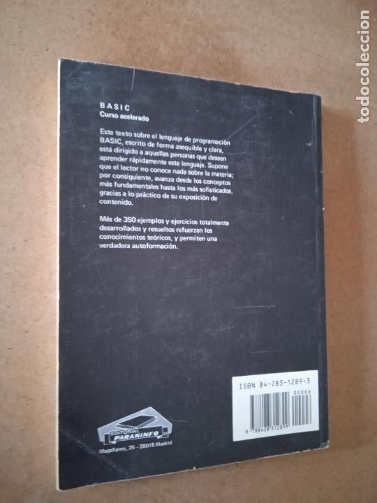 Libros de segunda mano: BASIC CURSO ACELERADO. CLAUDE J. DEROSSI. PARANINFO, 1989. 6&ordf; ED. 224 PP - Foto 2