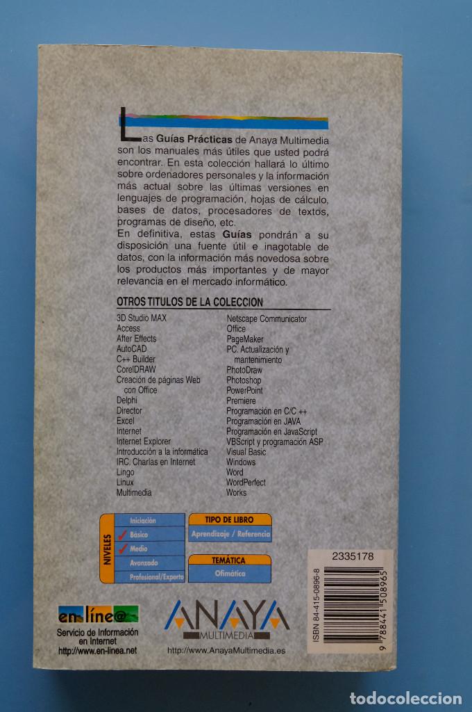 Libros de segunda mano: ACCESS 2000. M&ordf; PIEDAD FERRO SANCHEZ. INFORM&Aacute;TICA ANAYA 2002 - Foto 2