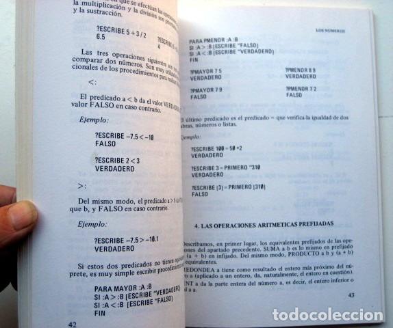 Libros de segunda mano: Primeros pasos en LOGO, de M.G. Monteil - Foto 3