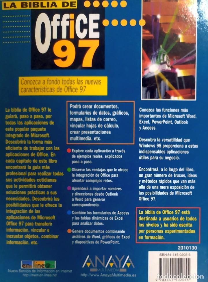 Libros de segunda mano: Libro La Biblia Office 97 de Anaya - Foto 2