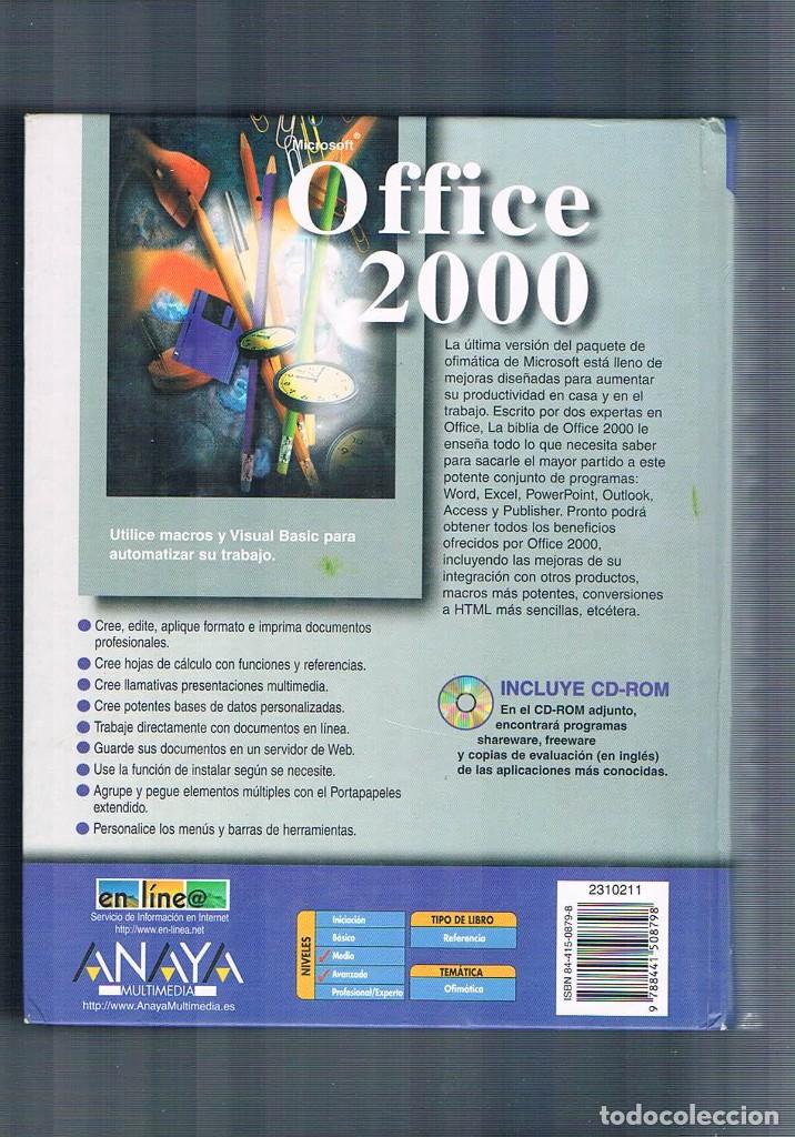 Libros de segunda mano: Office 2000 la biblia Anaya Multimedia 1999 **- - Foto 2