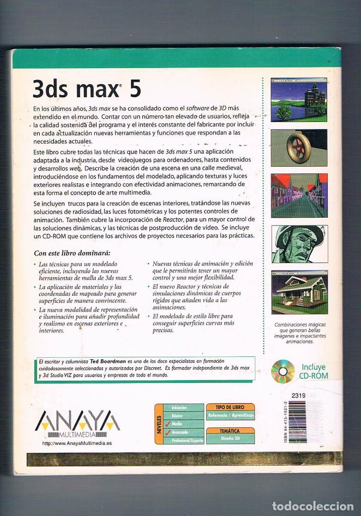 Libros de segunda mano: 3 ds max 5 Ted Boardman Anaya multimedia 2003 **- - Foto 2