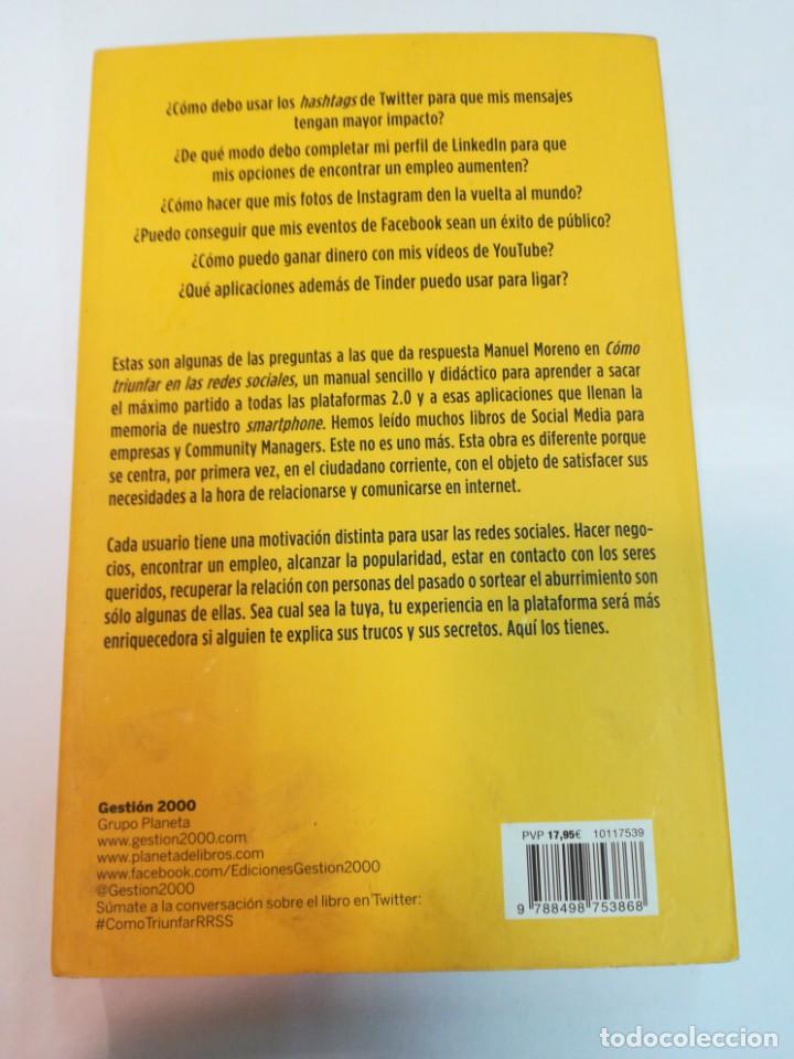 Libros de segunda mano: MANUEL MORENO C&oacute;mo triunfar en las redes sociales SA6480 - Foto 2