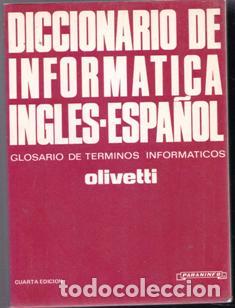 Libros de segunda mano: Diccionario de inform&aacute;tica ingl&eacute;s espa&ntilde;ol. Olivetti - Foto 1