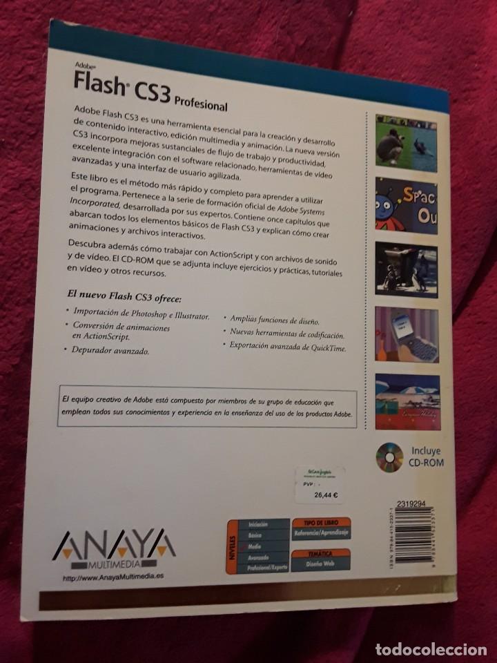 Libros de segunda mano: Adobe Flash CS3 Profesional (el libro oficial) Anaya 2008 - Foto 2