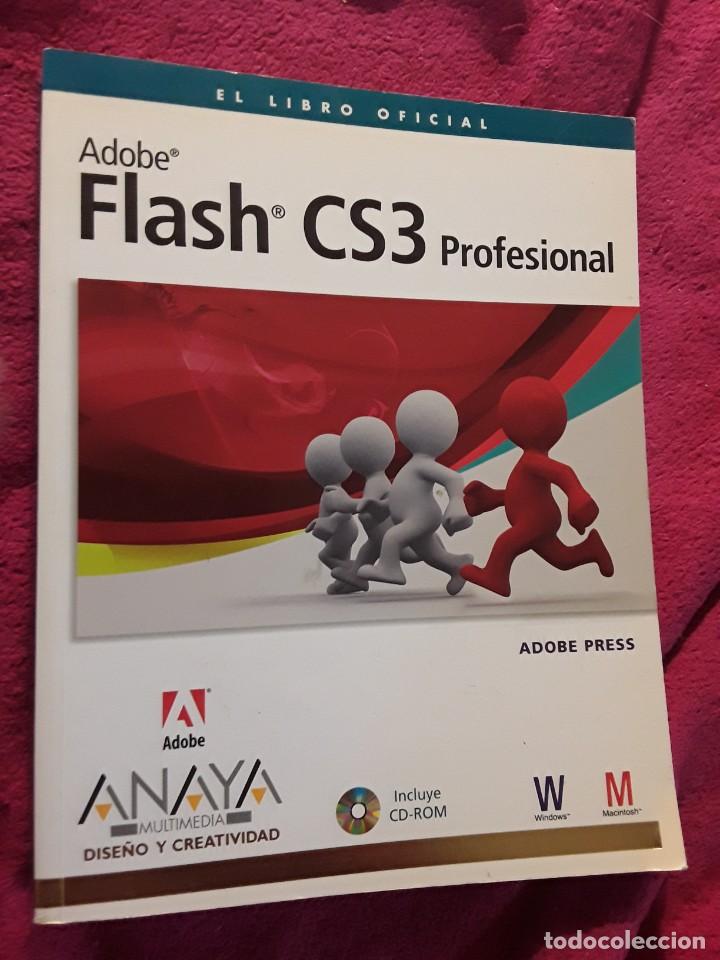 Libros de segunda mano: Adobe Flash CS3 Profesional (el libro oficial) Anaya 2008 - Foto 1