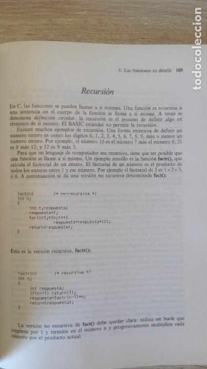 Libros de segunda mano: LIBRO PROGRAMACI&Oacute;N EN LENGUAJE C - HERBERT SCHILDT - OSBORBE/MCGRAW-HILL - A&Ntilde;O 1988. - Foto 14