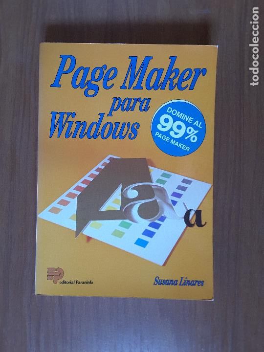 Libros de segunda mano: Page Maker para Windows. Susana Linares. Paraninfo. - Foto 1