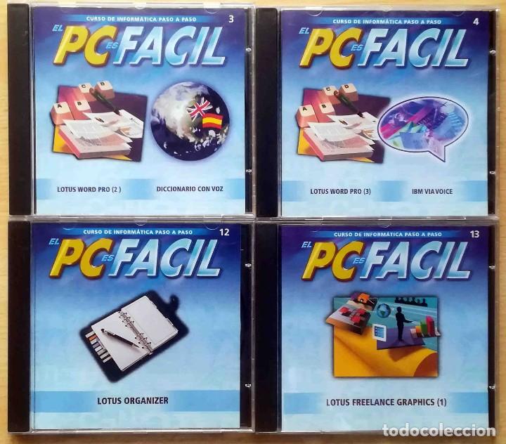 Libros de segunda mano: 15 CD-ROM: PC F&aacute;cil. Curso de inform&aacute;tica paso a paso. - Foto 2