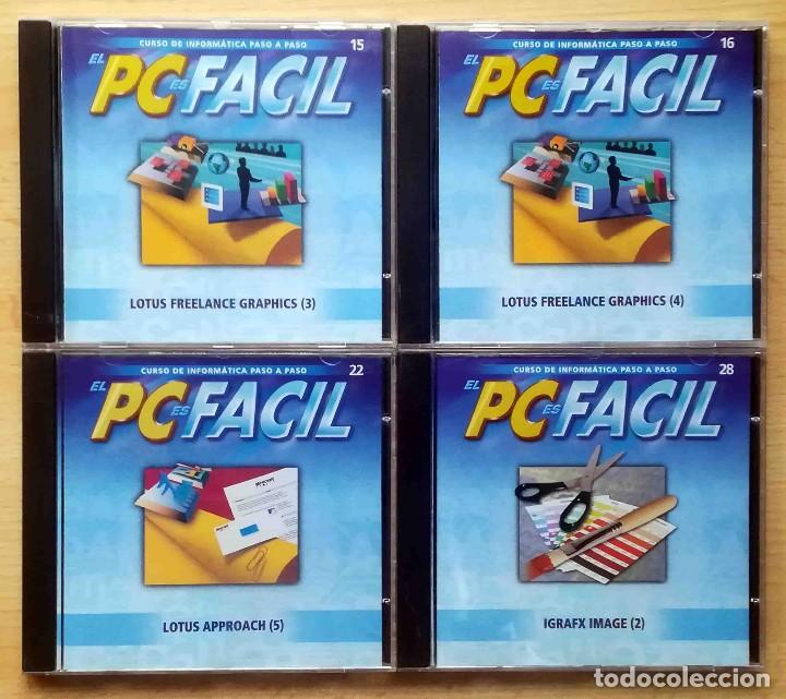 Libros de segunda mano: 15 CD-ROM: PC F&aacute;cil. Curso de inform&aacute;tica paso a paso. - Foto 3