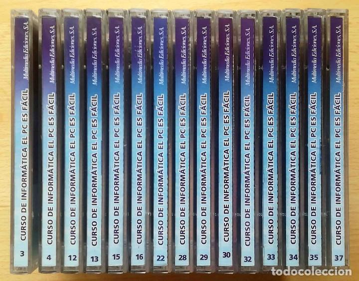 Libros de segunda mano: 15 CD-ROM: PC F&aacute;cil. Curso de inform&aacute;tica paso a paso. - Foto 1