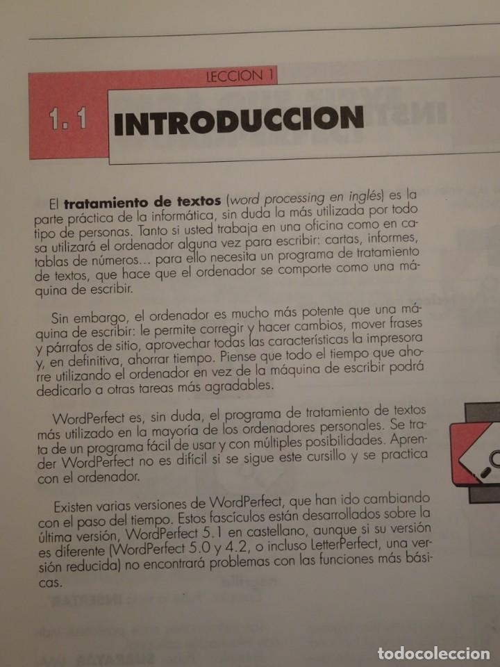 Libros de segunda mano: CURSO COMPLETO AUTODID&Aacute;CTICO N&ordm;1, WORD PERFECT - Foto 5