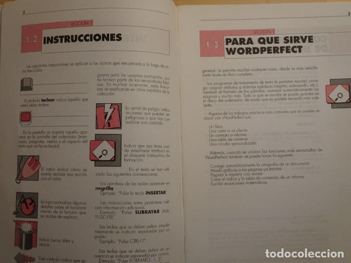 Libros de segunda mano: CURSO COMPLETO AUTODID&Aacute;CTICO N&ordm;1, WORD PERFECT - Foto 6
