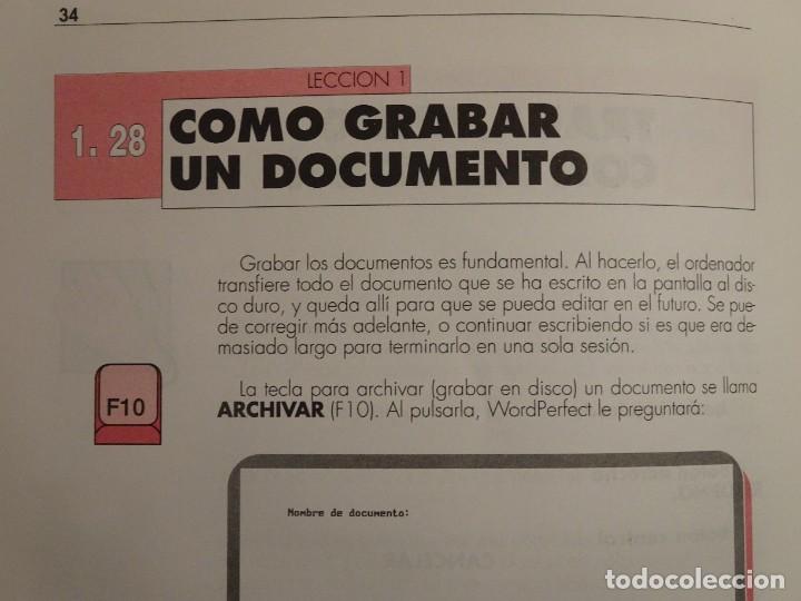 Libros de segunda mano: CURSO COMPLETO AUTODID&Aacute;CTICO N&ordm;1, WORD PERFECT - Foto 13