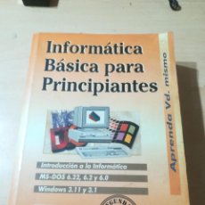 Libros de segunda mano: INFORMATICA BASICA PARA PRINCIPIANTES / CROS, ROCA / INFOR BOOK´S / AK23. Lote 309982043