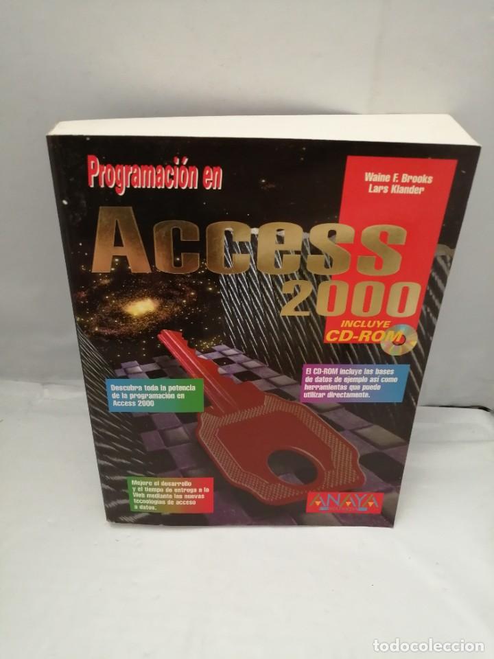 Libros de segunda mano: PROGRAMACI&Oacute;N EN ACCESS 2000 (INCLUYE CD-ROM) - Foto 1